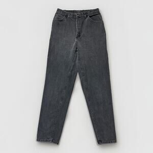Vintage Gitano Jeans Relaxed Straight Jeans Women's Size 14 Long Black Denim